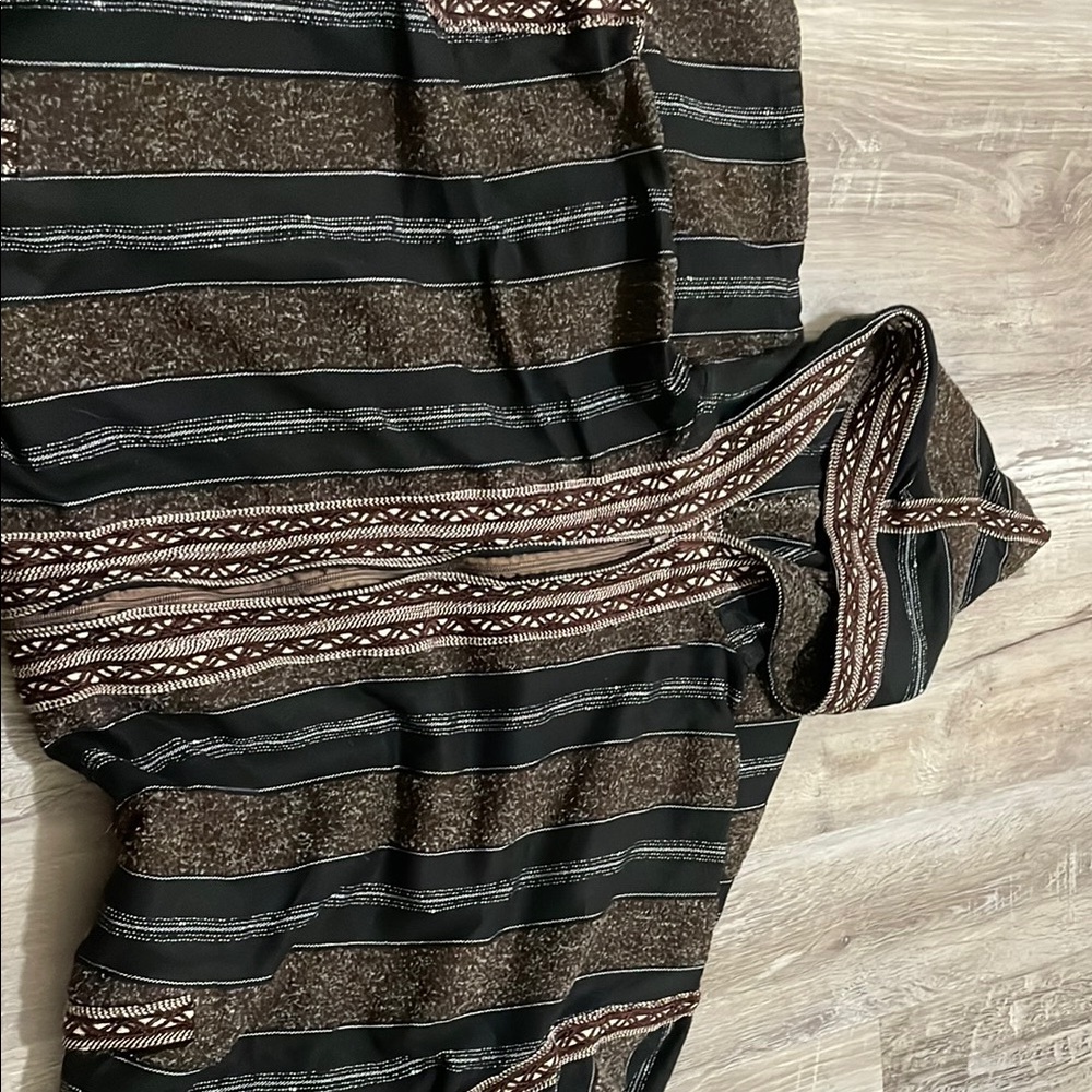 Striped Black and Brown Dress